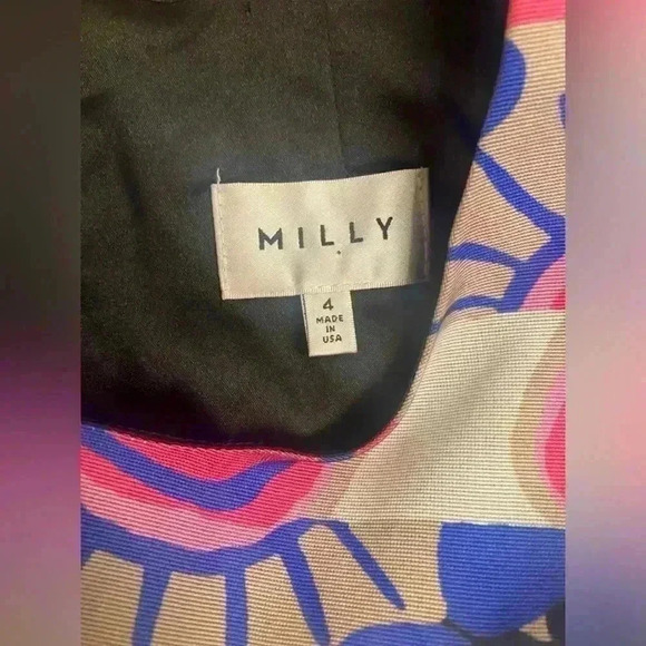 Milly Mixed Printed Sheath Dress Size 4 - Picture 9 of 10